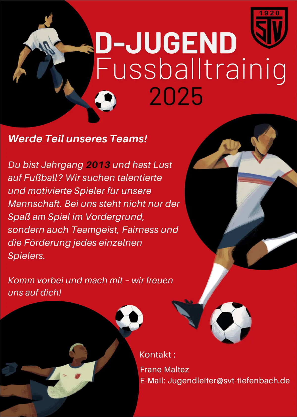 Fußballtraining D-Jugend 2025