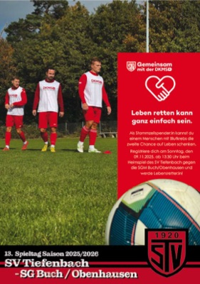 Titelseite Kickerle: SVT vs. SG Buch-Obenhausen