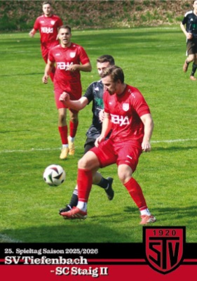 Titelseite Kickerle: SVT vs. SC Staig II