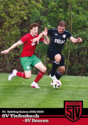 Titelseite Kickerle: SVT vs. SV Beuren