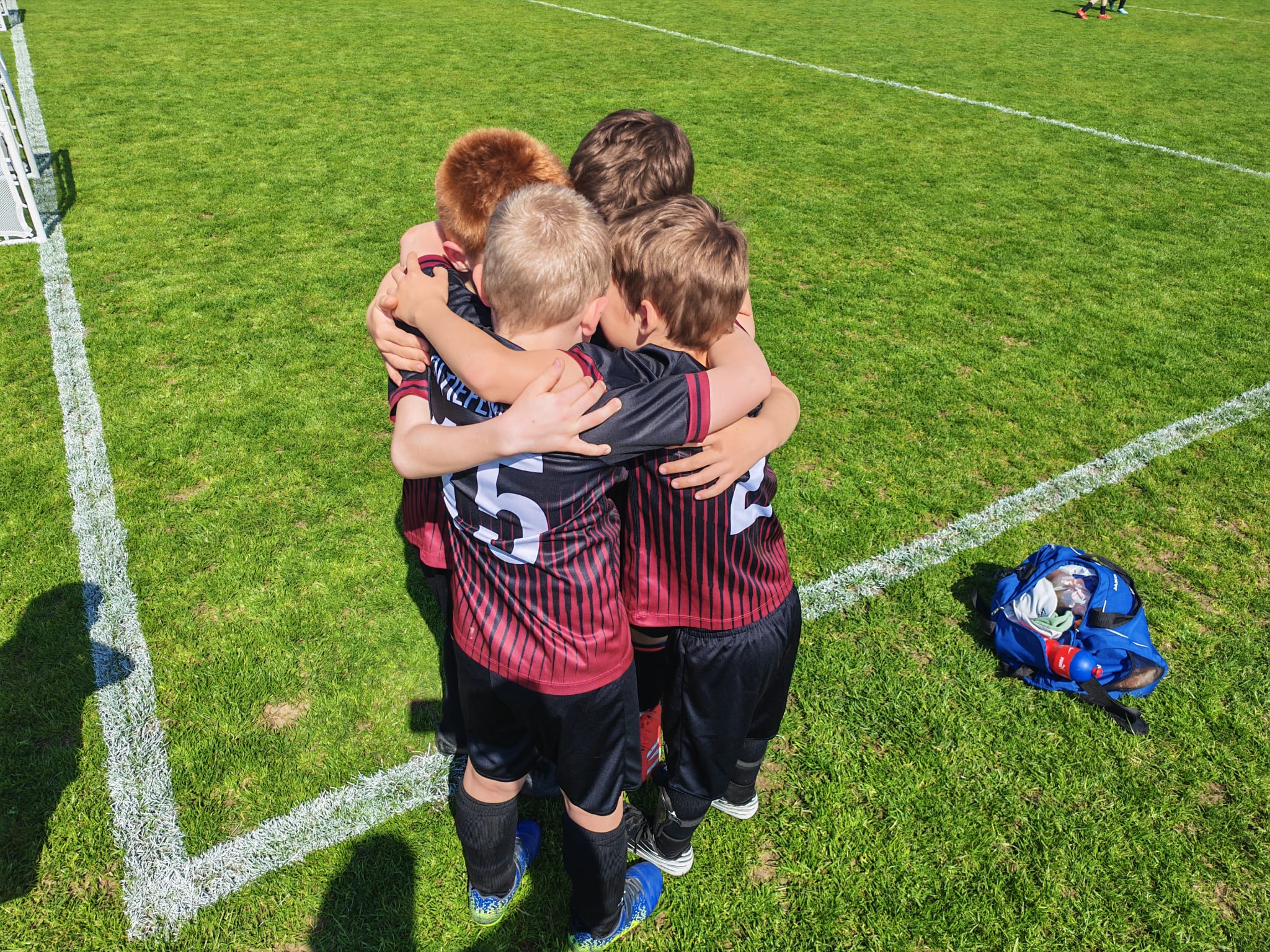 Zusammenhalt vor dem Spiel